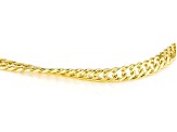 18k Yellow Gold Over Sterling Silver 4.5mm Double Marquise Link Bracelet