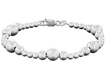 Picture of Sterling Silver Bead Station Bracelet