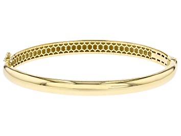 Picture of 18k Yellow Gold Over Sterling Silver 6mm High Polished Bangle