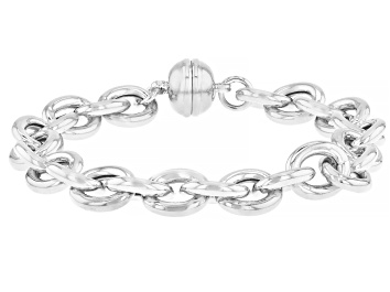 Picture of Sterling Silver Oval Rolo Bracelet.