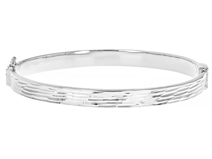 20/80 | STERLING SILVER ID BANGLE 5mm width | hazy