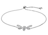 Sterling Silver Textured Bee Bolo Bracelet