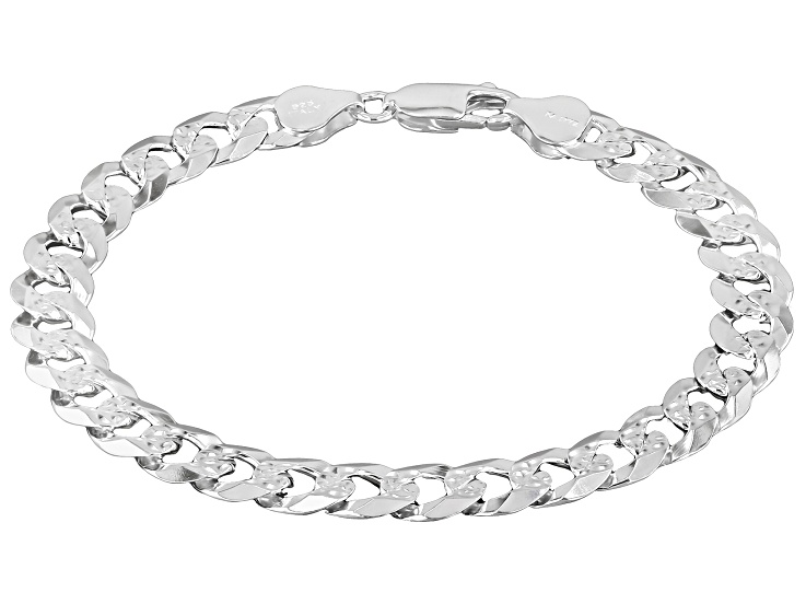 Sterling Silver Curb Link Bracelet - AG1379 | JTV