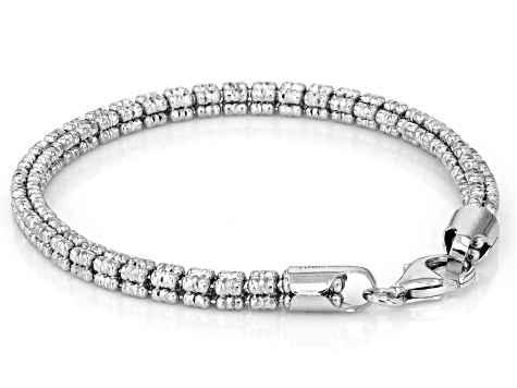 Rhodium Over Sterling Silver 