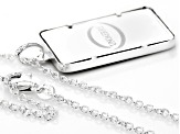 .999 Fine Silver 5g Roman Colosseum Ingot Pendant With Sterling Silver Frame & 20 Inch Cable Chain
