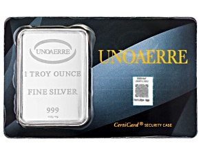 .999 Fine Silver 1 Troy Ounce USA Flag Ingot In Blister Pack