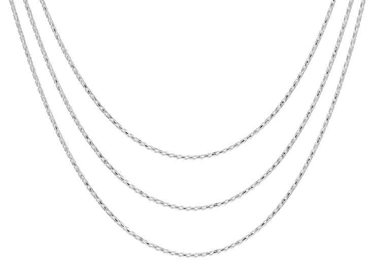 Sterling Silver 1.35mm Cardano Snake Link 18, 20, & 22 Inch Chain