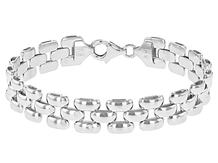 Sterling Silver Panther Link Bracelet - AG1445A | JTV
