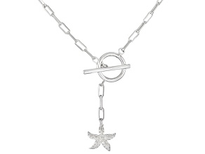 Sterling Silver Paperclip Starfish Necklace