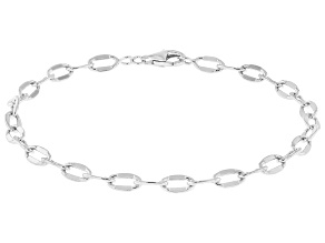 Sterling Silver 4.5mm Mirror Link Bracelet