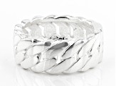 Sterling Silver Hammered Curb Ring