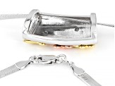 Rhodium Over Sterling Silver, 18k Gold Over Sterling Silver Tri-Color ...