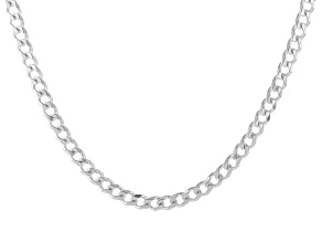 Sterling Silver 5.3mm Curb 22" Chain