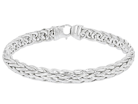 Sterling Silver 7mm Wheat Chain 8