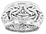 Sterling Silver Graduated Byzantine Band Ring