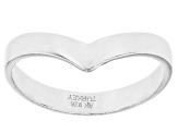 Sterling Silver 3mm Chevron Band Ring