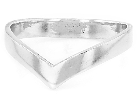 Sterling Silver 3mm Chevron Band Ring