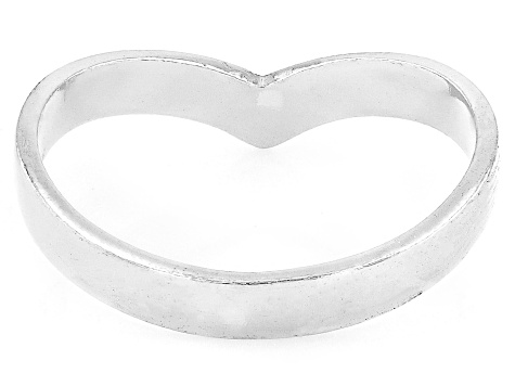 Sterling Silver 3mm Chevron Band Ring