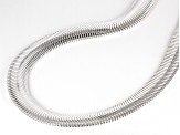 Sterling Silver 9.8mm Cashmere Snake Necklace 20 Inches