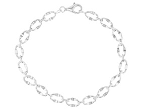 Sterling Silver 5.6mm Mirror Link Bracelet
