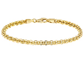 Sterling Silver 3.65mm Woven Mirror Bracelet