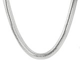 Sterling Silver 9.8mm Cashmere Omega Necklace 18 Inches