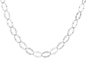 Sterling Silver 6mm Oval Mirror Link