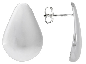 Picture of Sterling Silver Polished Pear-Shaped Stud Earrings