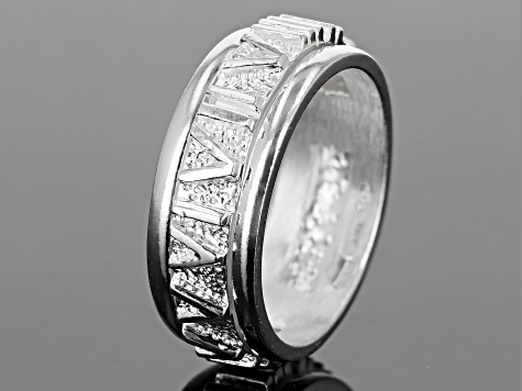 Sterling Silver Polished Rolling Band Ring