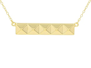 18k Yellow Gold Over Sterling Silver 18" Necklace