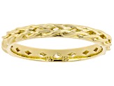 18k Yellow Gold Over Sterling Silver Braided Band Ring