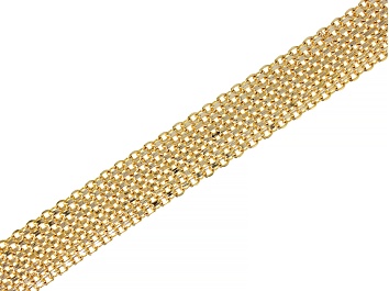 Picture of 18k Gold Over Sterling Silver Multi-Strand Bracelet