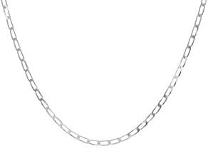 Sterling Silver 3.5mm Flat Paperclip 24 Inch Chain