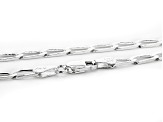 Sterling Silver 3.8MM Flat Paperclip Chain