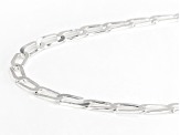 Sterling Silver 3.5mm Flat Paperclip 20 Inch Chain