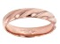 18K Rose Gold Over Sterling Silver Symmetric Design Band Ring
