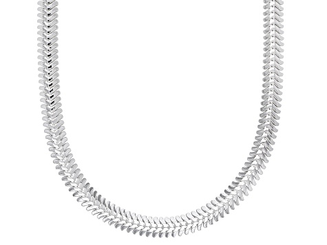 Sterling Silver 3.40MM Flat Snake 20 Inch Necklace
