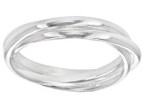 Sterling Silver Polished Triple Band Ring