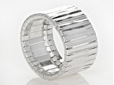 Sterling Silver Diamond Cut Band Ring