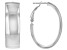 Sterling Silver 1 3/16" Polished Hoop Earrings