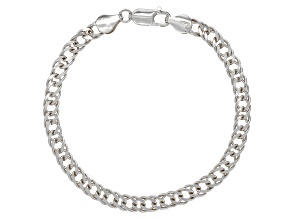 Sterling Silver 5MM Twisted Curb Link Bracelet