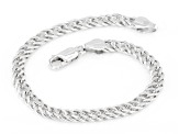 Sterling Silver 5MM Twisted Curb Link Bracelet