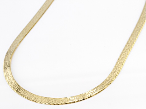 greek herringbone necklace