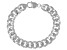 Sterling Silver 11.40MM Grumette Link Bracelet