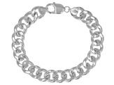 Sterling Silver 11.40MM Grumette Link Bracelet