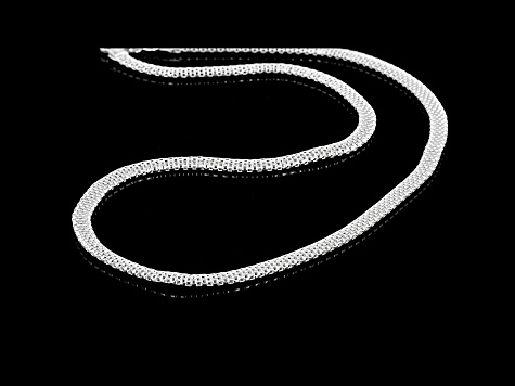 Sterling Silver 4.85MM Flat Box Chain 20 Inch Necklace