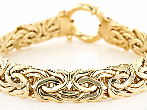 Thin Monogram Bracelet, 14K Gold Over Sterling Silver