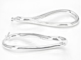 Sterling Silver 3x50MM Infinity Tube Hoop Earrings