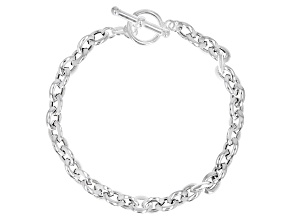Sterling Silver 6MM Rolo Link Bracelet