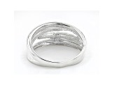 Sterling Silver Diamond-Cut 9.1MM Multi-Row Ring